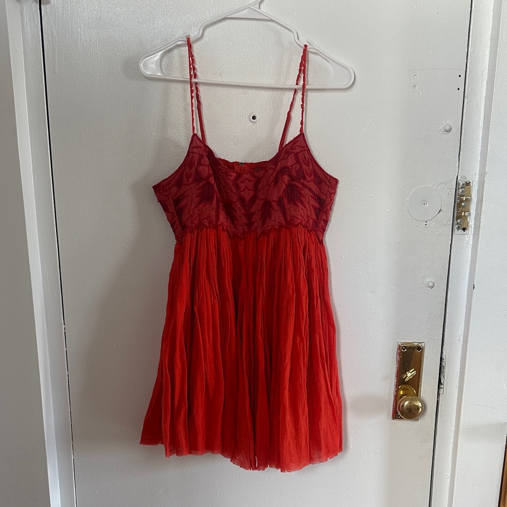 Free People Red Mini Dress